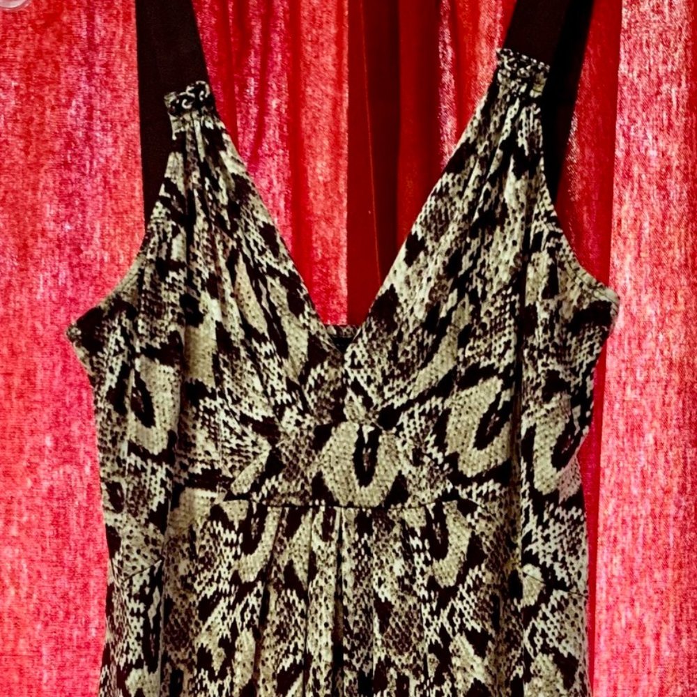 Elie Tahari Dress silk animal print  S